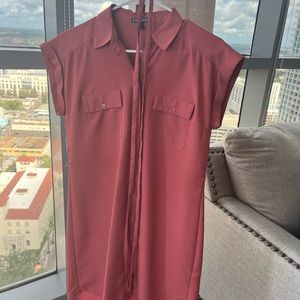 Express Shirt Dress with Belt Small